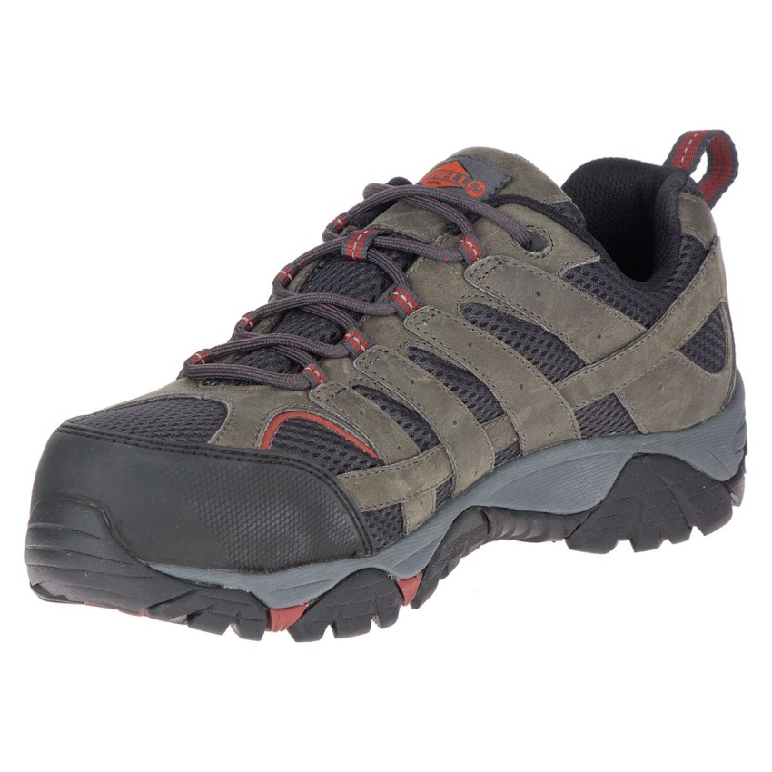 Chaussure de Securite Merrell Moab Vertex Vent Comp Toe Vert Foncé Olive Homme | L.M.QGEG